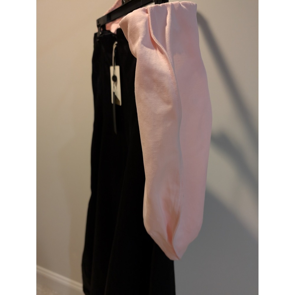Gianni Bini Nastia Liukin Black 3/4 Dress Puff Sleeve Formal Size 8 FLAW READ - Picture 6 of 13